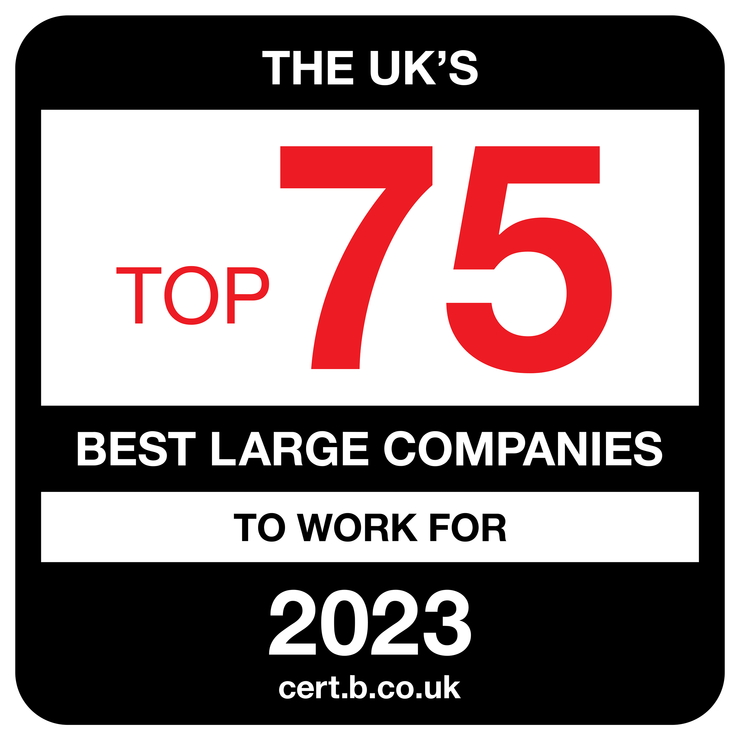 best companies top 75 best large companies to work for 2023