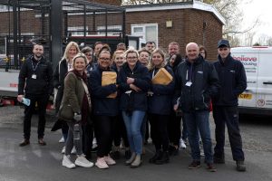 Employees from across believe housing took part in a community action day in West Rainton.