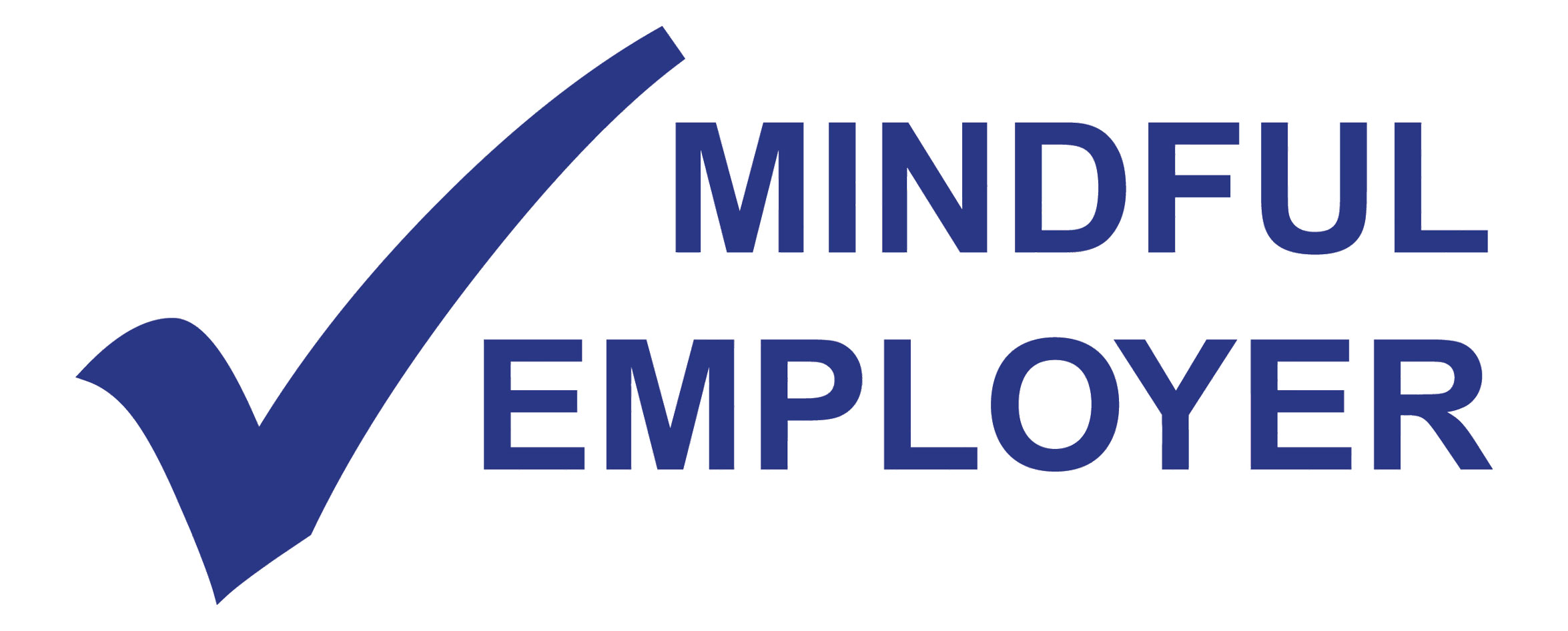 mindful employer logo, blue tick